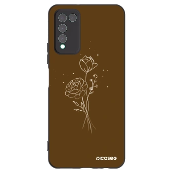 Husă pentru Honor 10X Lite - Brown flowers