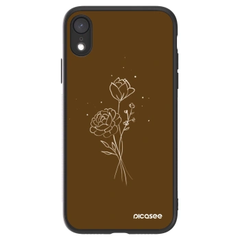 Picasee ULTIMATE CASE pentru Apple iPhone XR - Brown flowers