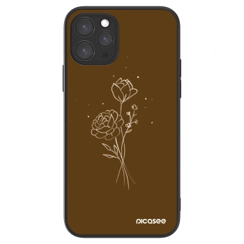 Picasee ULTIMATE CASE pentru Apple iPhone 11 Pro - Brown flowers
