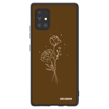 Picasee ULTIMATE CASE pentru Samsung Galaxy A71 A715F - Brown flowers