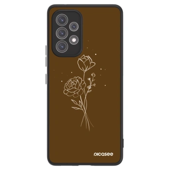 Picasee ULTIMATE CASE pentru Samsung Galaxy A52 5G A525F - Brown flowers