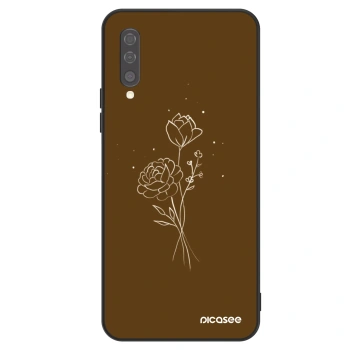 Husă pentru Samsung Galaxy A50 A505F - Brown flowers