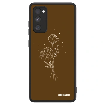 Picasee ULTIMATE CASE pentru Samsung Galaxy S20 FE - Brown flowers