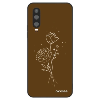 Husă pentru Huawei P30 - Brown flowers