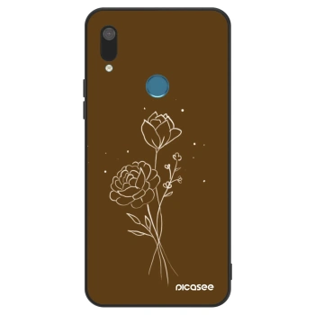 Husă pentru Huawei Y7 2019 - Brown flowers