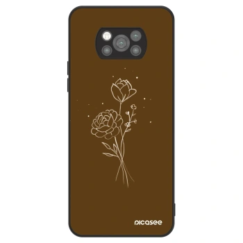 Husă pentru Xiaomi Poco X3 Pro - Brown flowers