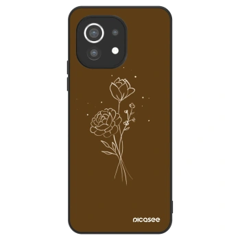 Husă pentru Xiaomi Mi 11 - Brown flowers