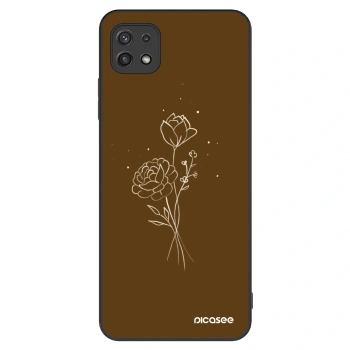 Husă pentru Samsung Galaxy A22 A226B 5G - Brown flowers