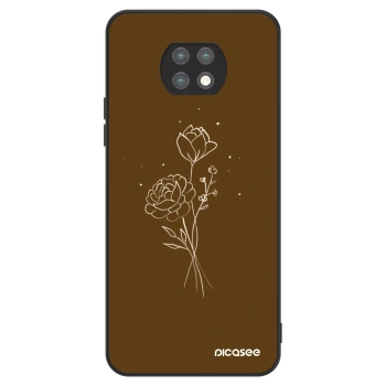 Husă pentru Xiaomi Redmi Note 9T - Brown flowers