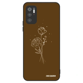 Husă pentru Xiaomi Poco M3 Pro 5G - Brown flowers