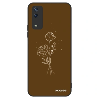 Husă pentru Vivo Y11s - Brown flowers