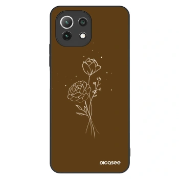 Husă pentru Xiaomi 11 Lite 5G NE - Brown flowers