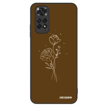 Husă pentru Xiaomi Redmi Note 11 - Brown flowers