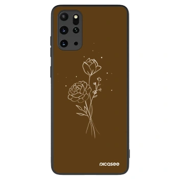 Husă pentru Samsung Galaxy S20+ G985F - Brown flowers