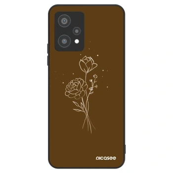 Husă pentru Realme 9 Pro 5G - Brown flowers