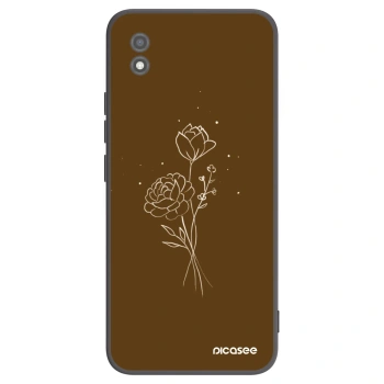 Picasee husă neagră din silicon pentru Realme C11 (2021) - Brown flowers