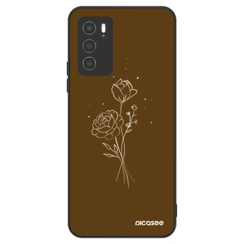 Husă pentru OPPO A16 - Brown flowers