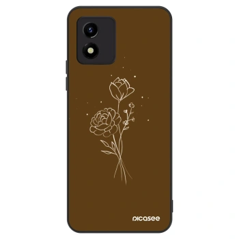 Husă pentru Vivo Y01 - Brown flowers
