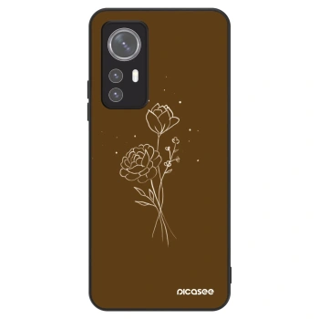 Husă pentru Xiaomi 12X - Brown flowers