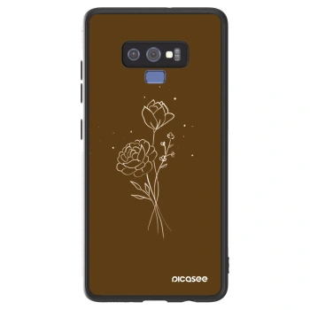 Husă pentru Samsung Galaxy Note 9 N960F - Brown flowers