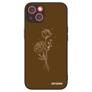 Picasee ULTIMATE CASE MagSafe pentru Apple iPhone 13 - Brown flowers