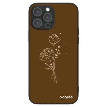 Picasee ULTIMATE CASE MagSafe pentru Apple iPhone 13 Pro Max - Brown flowers