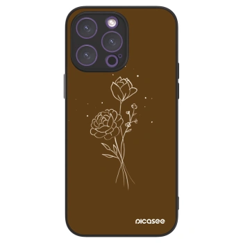 Picasee ULTIMATE CASE MagSafe pentru Apple iPhone 14 Pro Max - Brown flowers