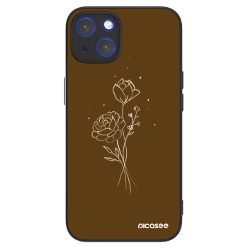 Picasee ULTIMATE CASE MagSafe pentru Apple iPhone 14 - Brown flowers
