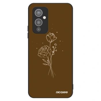 Husă pentru OnePlus 9 - Brown flowers