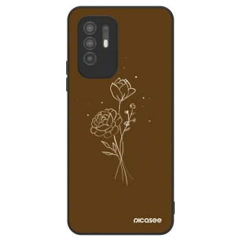 Husă pentru OPPO A94 5G - Brown flowers
