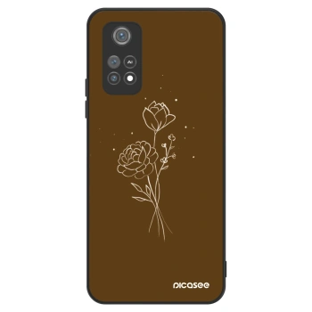 Husă pentru Xiaomi Poco M4 Pro - Brown flowers