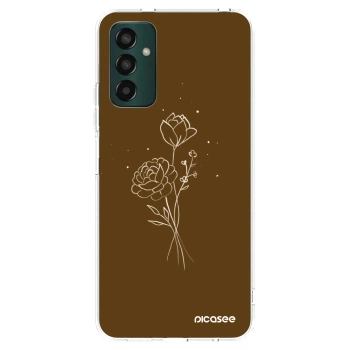 Husă pentru Samsung Galaxy M23 5G - Brown flowers