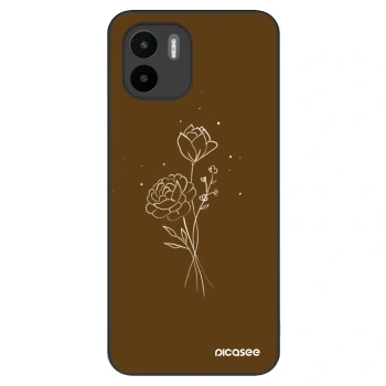 Husă pentru Xiaomi Redmi A1 - Brown flowers