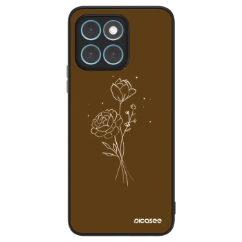 Husă pentru Honor X6 - Brown flowers