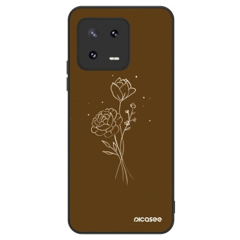 Husă pentru Xiaomi 13 Pro - Brown flowers