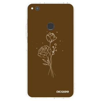 Husă pentru Huawei P9 Lite 2017 - Brown flowers