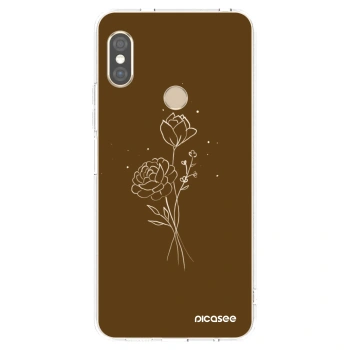 Husă pentru Xiaomi Redmi Note 5 Global - Brown flowers