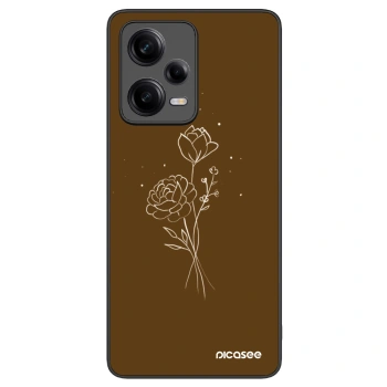 Picasee ULTIMATE CASE pentru Xiaomi Redmi Note 12 Pro+ 5G - Brown flowers