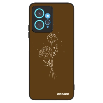 Husă pentru Xiaomi Redmi Note 12 4G - Brown flowers