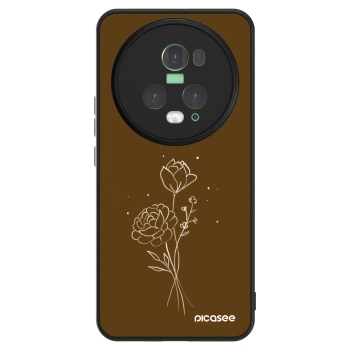 Husă pentru Honor Magic5 Pro - Brown flowers