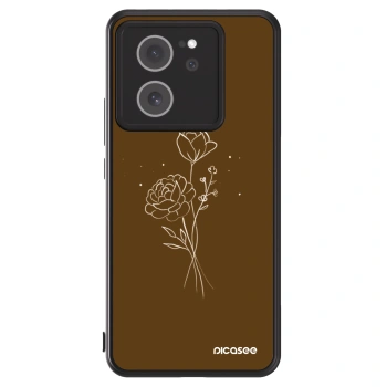 Picasee ULTIMATE CASE pentru Xiaomi 13T - Brown flowers