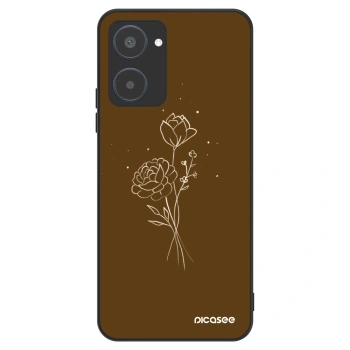 Husă pentru Realme 10 4G - Brown flowers