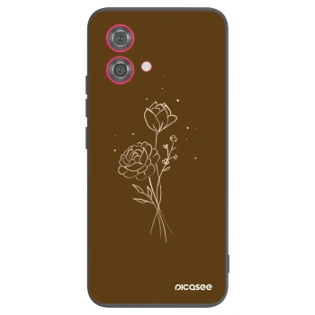 Husă pentru Motorola Moto G84 5G - Brown flowers