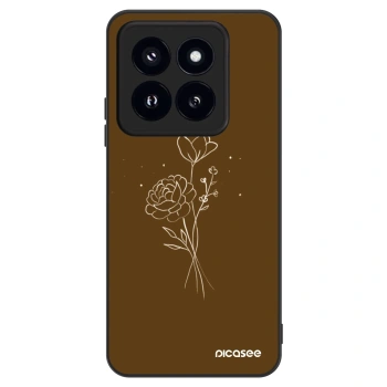 Husă pentru Xiaomi 14 Pro - Brown flowers
