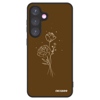 Picasee ULTIMATE CASE PowerShare pentru Samsung Galaxy S24+ S926B 5G - Brown flowers