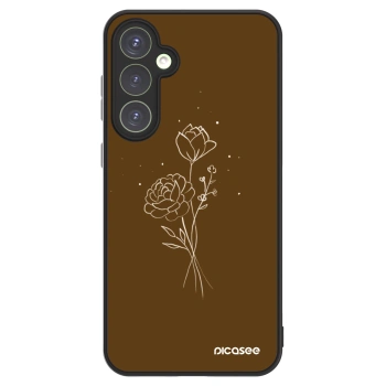 Picasee ULTIMATE CASE PowerShare pentru Samsung Galaxy S23 FE S711B - Brown flowers