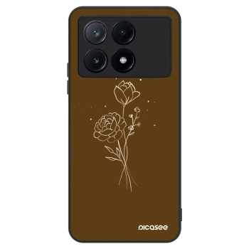 Husă pentru Xiaomi Poco X6 Pro - Brown flowers