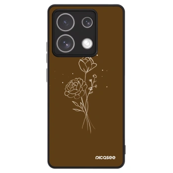 Picasee ULTIMATE CASE pentru Xiaomi Redmi Note 13 5G - Brown flowers