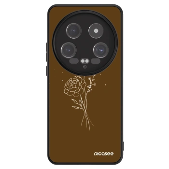 Husă pentru Xiaomi 14 Ultra - Brown flowers