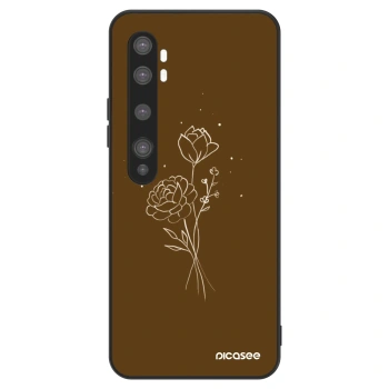 Husă pentru Xiaomi Mi Note 10 (Pro) - Brown flowers